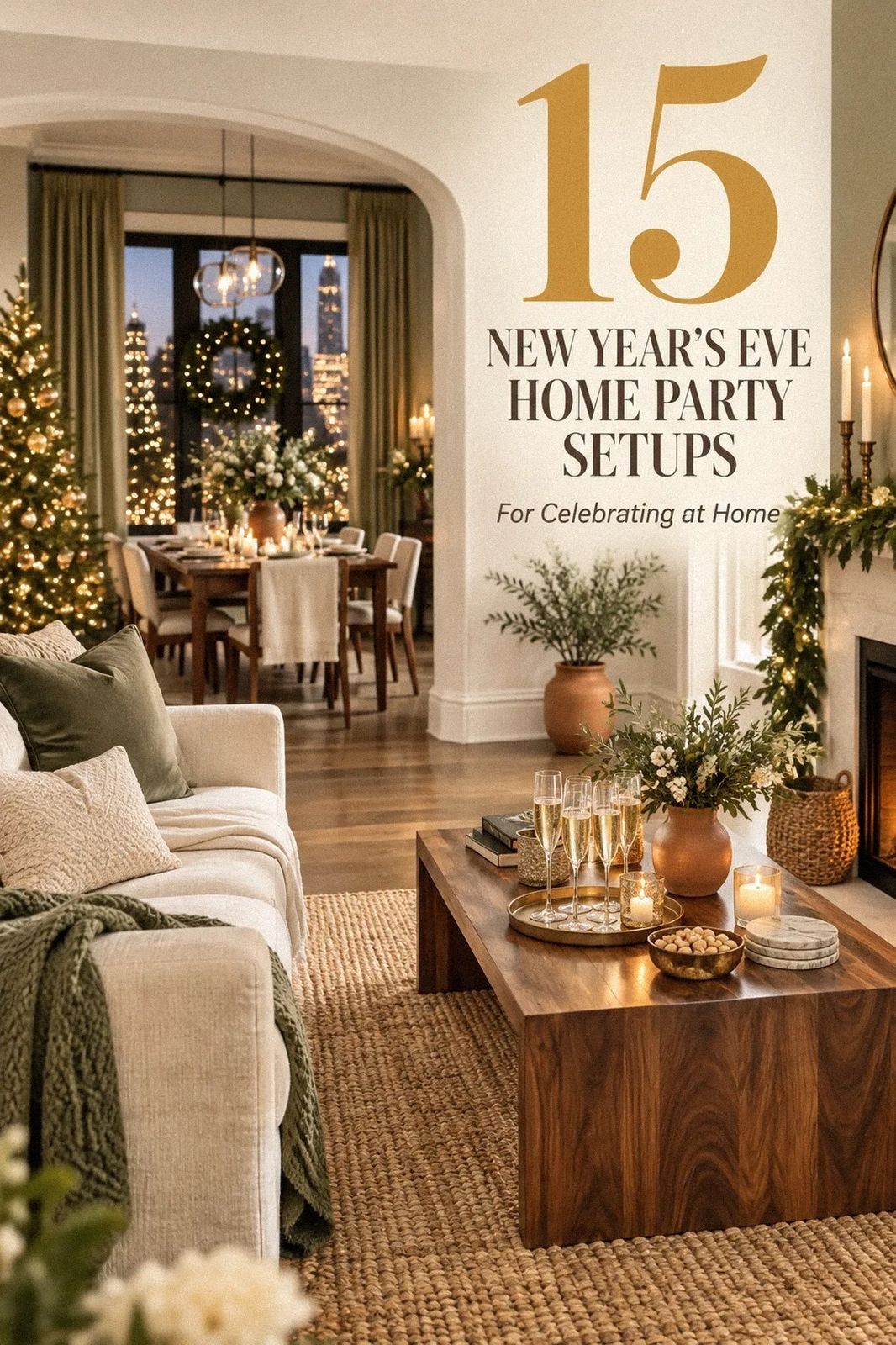 I Hosted a New Year's Eve Party at Home, These Details Made It Easy