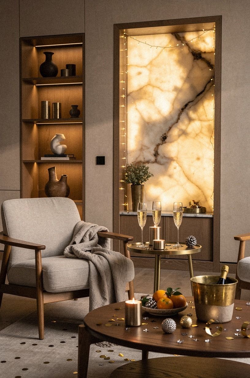 Swap ceiling glare for amber pools