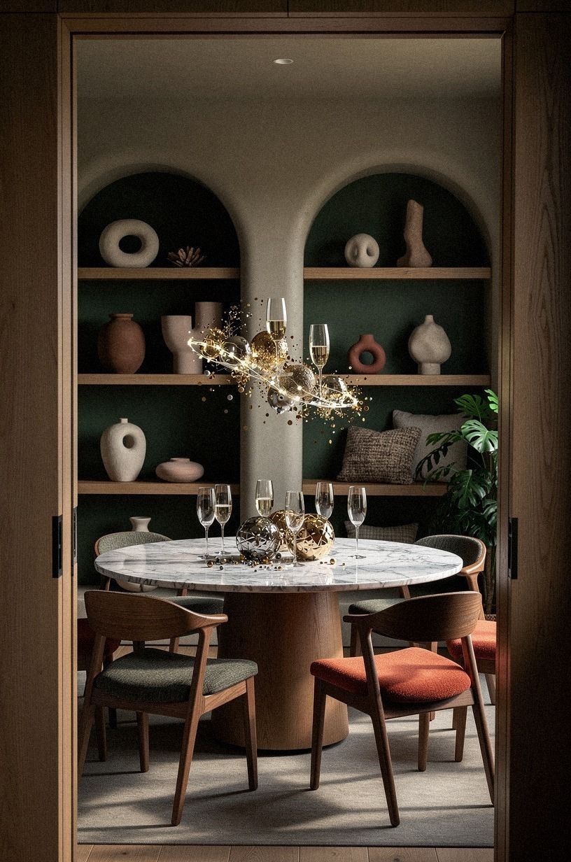 Float a Centerpiece Inside The Midnight Contrast Method