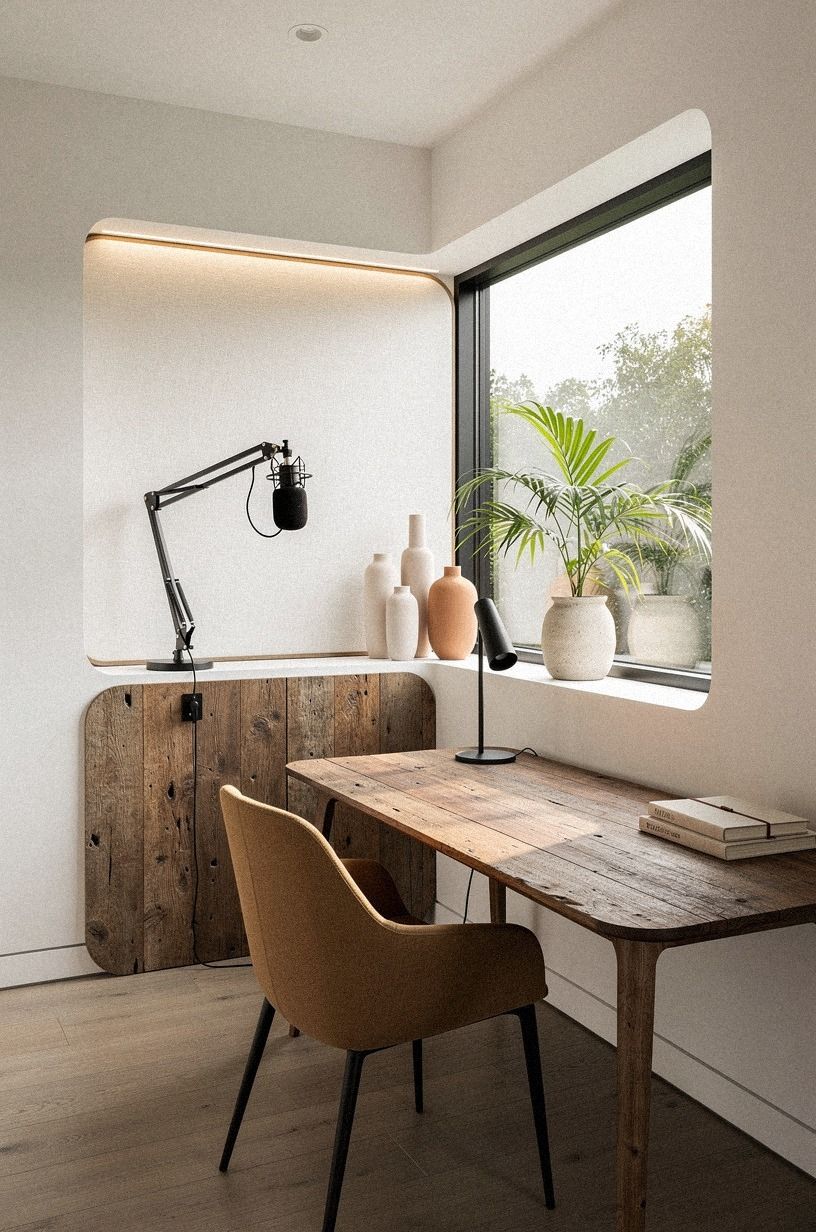 Build a recording nook under a window
