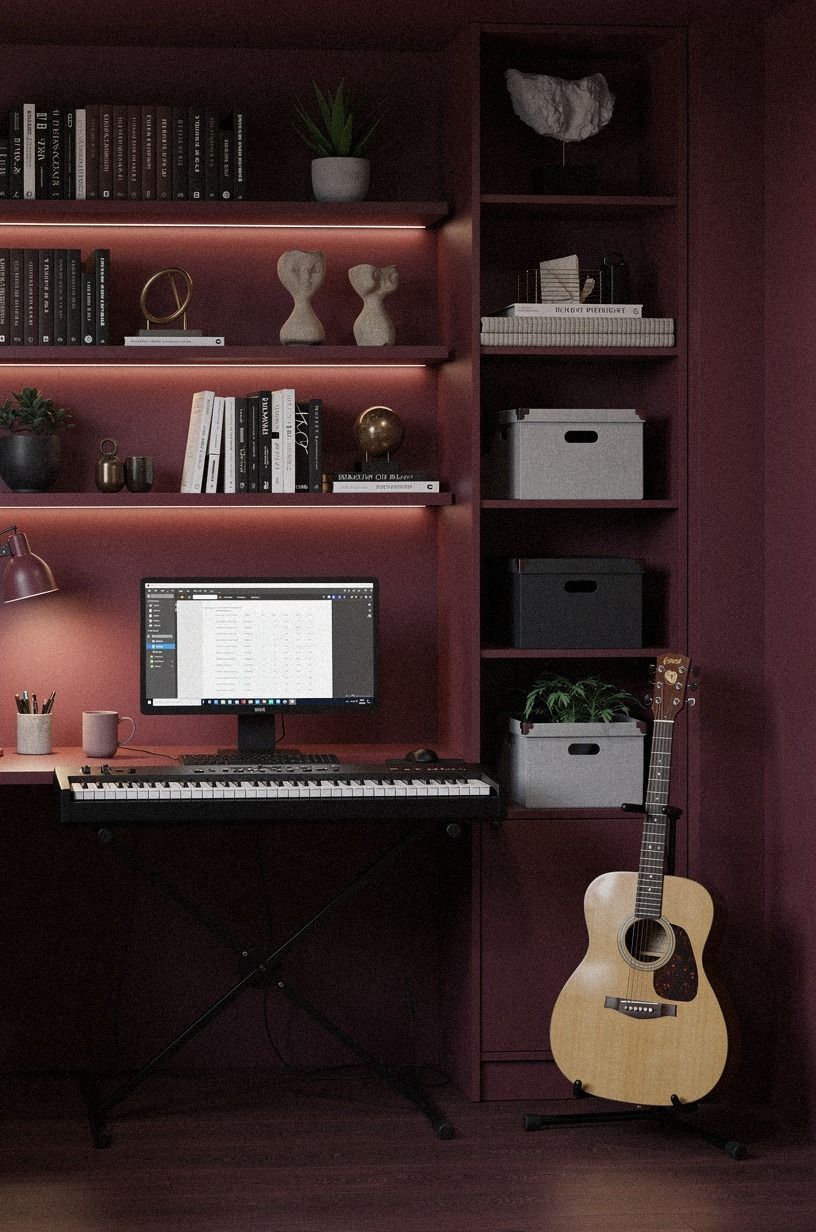 Paint the desk wall with Cheating Heart