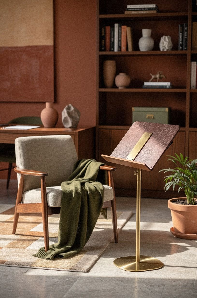 Pair the reading chair with the music stand
