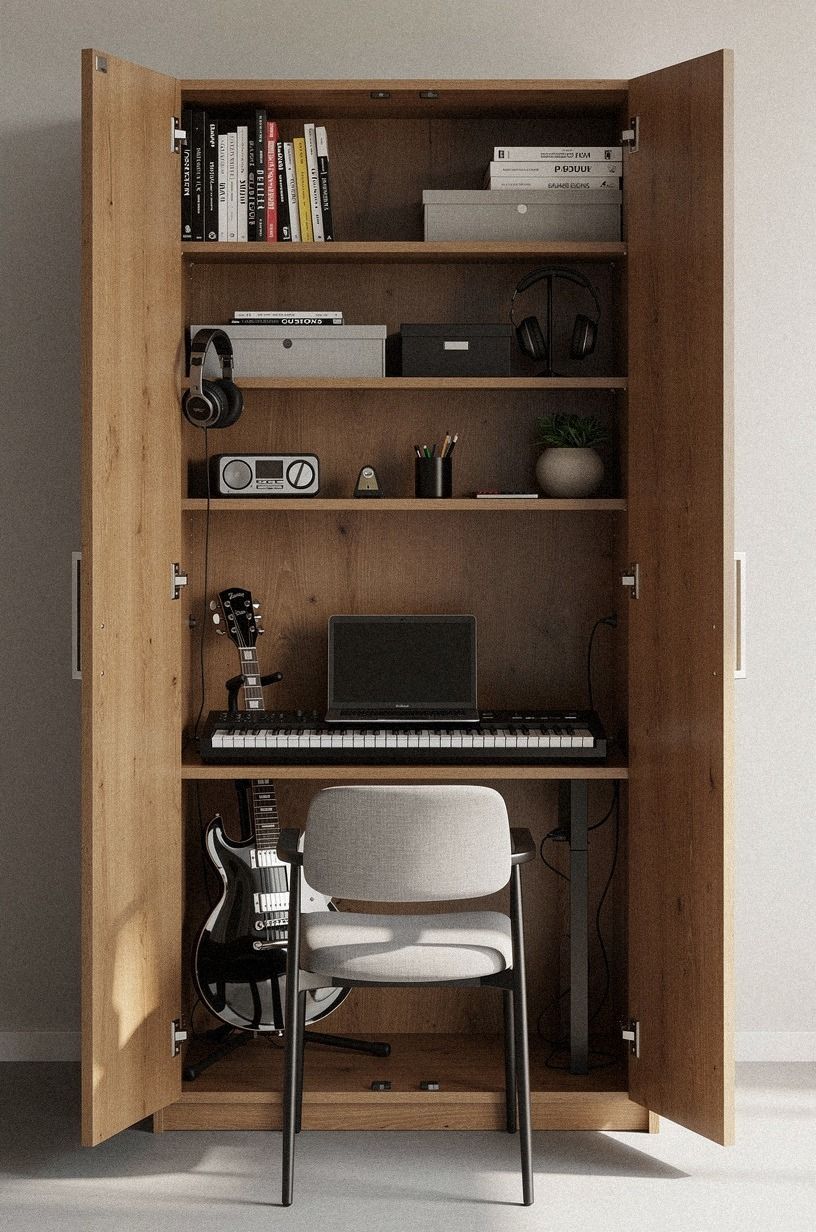 Turn the closet into a practice station
