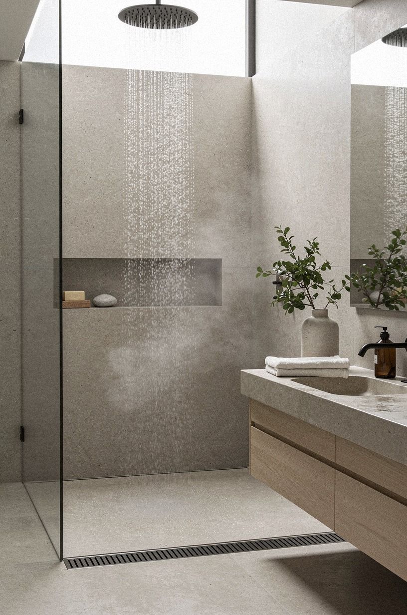 Mix Water-Safe Textures Instead of More Tile