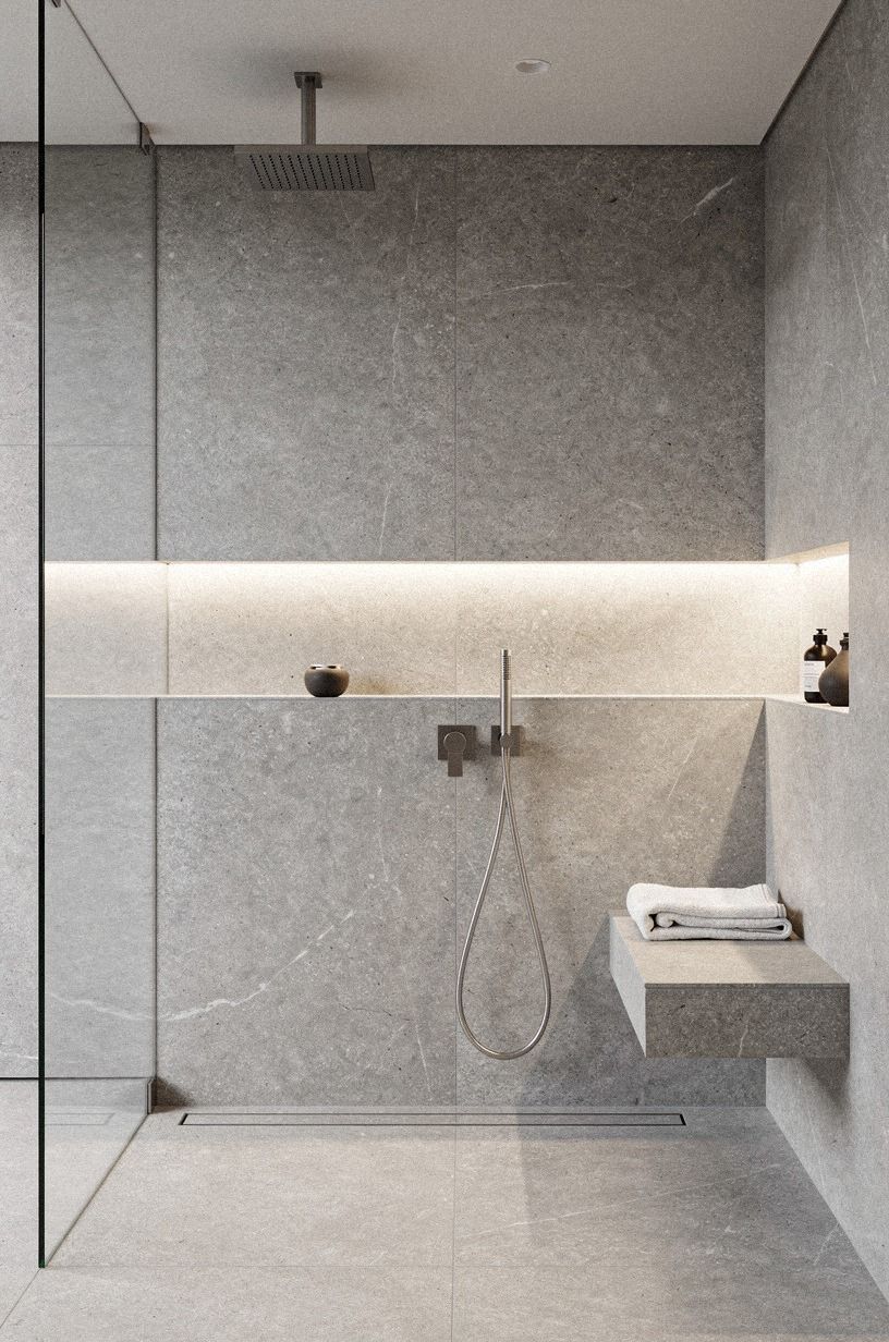 Choose the Three-Height Light Stack for a Spa Bathroom Design