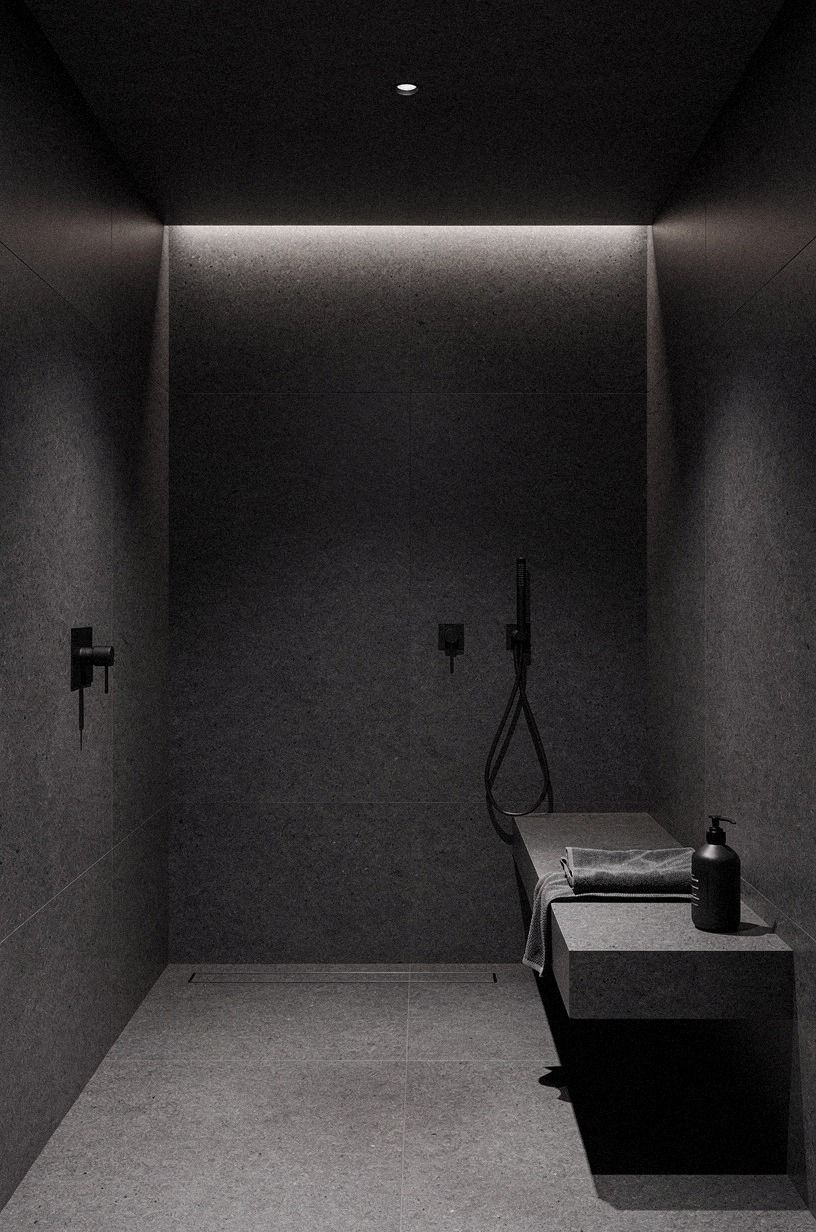 When Should a Dark Shower Keep Its Ceiling Light?