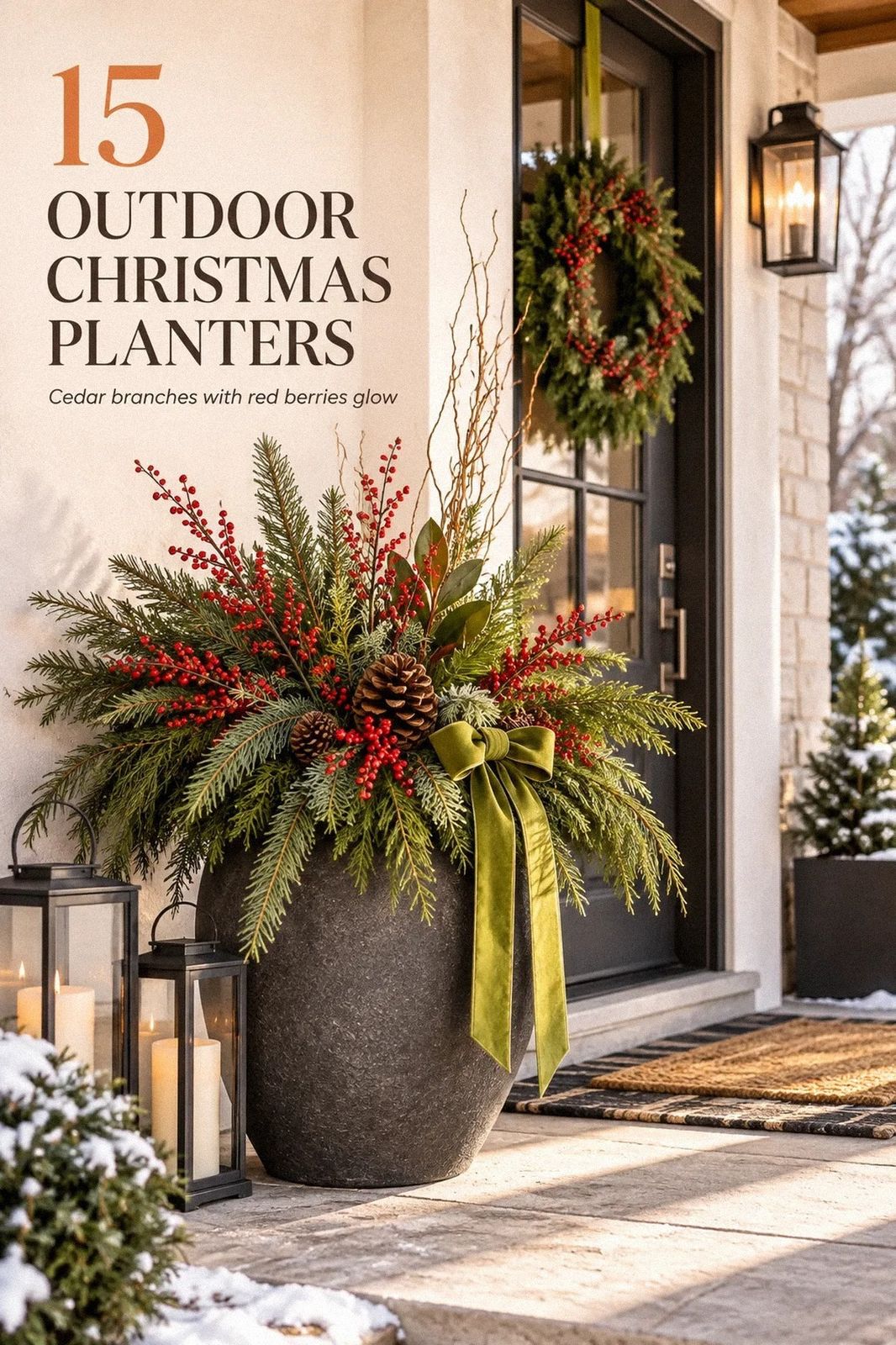 I Reworked My Outdoor Christmas Planter and Here's What Actually Helped