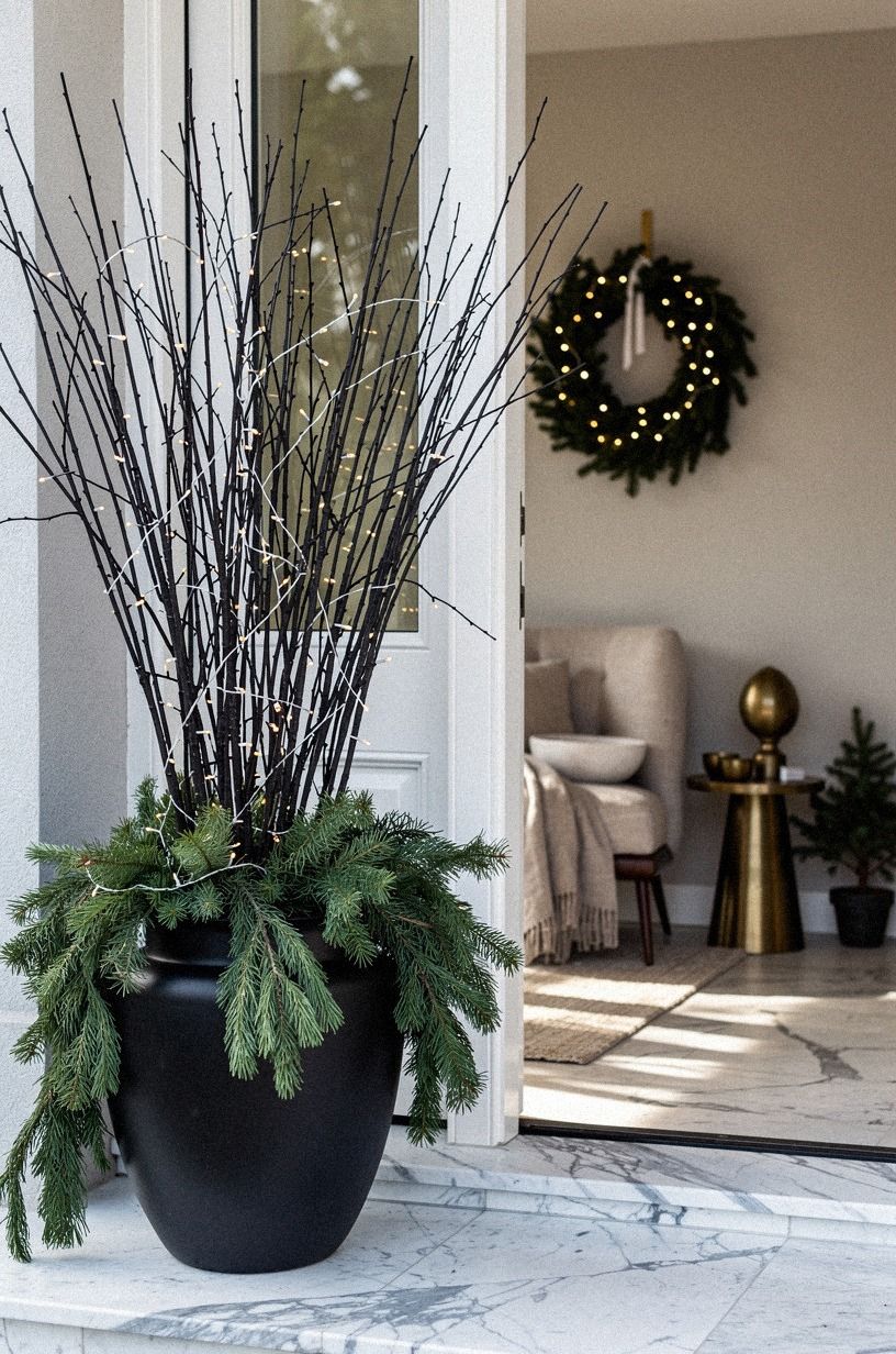 Why matte black branches gave the planter a backbone