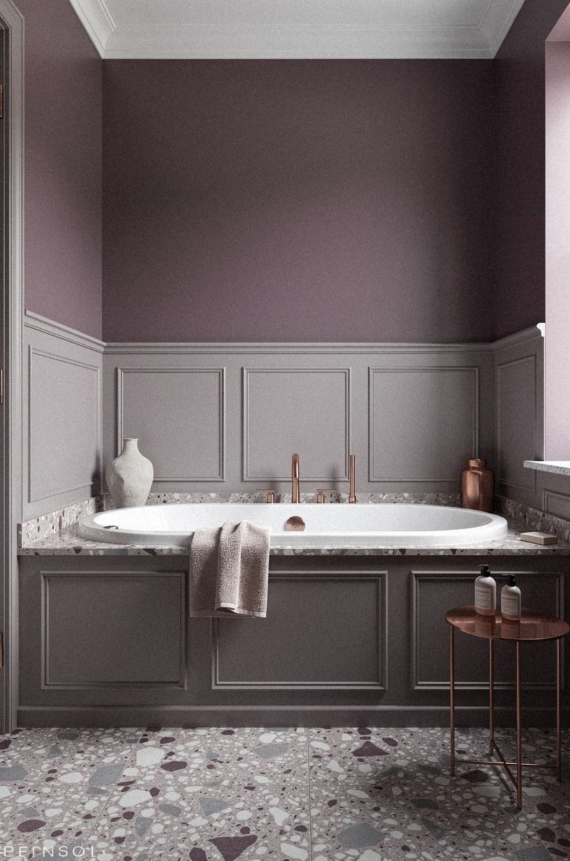 Can Wainscoting Make the Tub Feel Architectural?