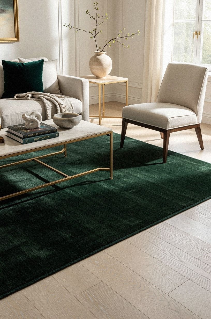 Anchor seating with a 9x12 rug instead of a tiny mat