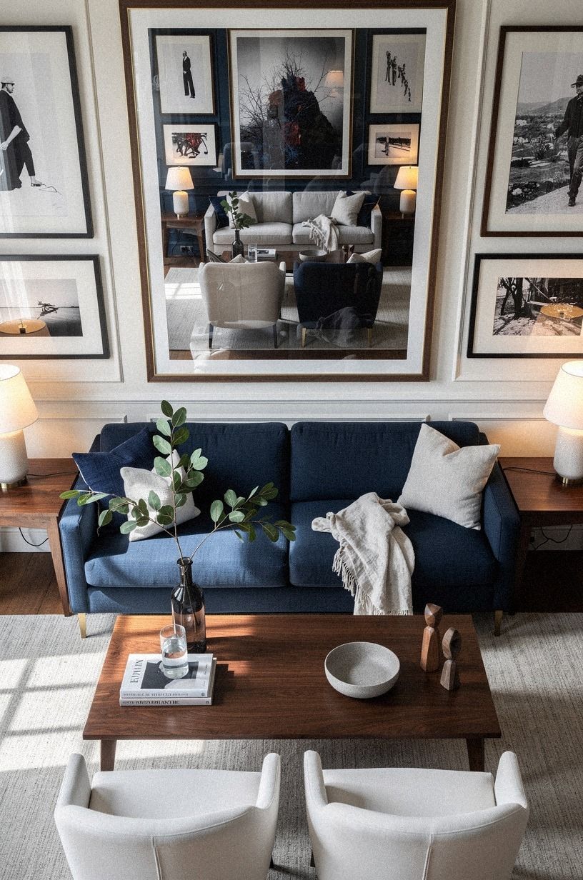 Hang art at the right pub room ideas scale