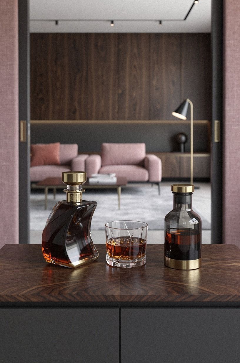 Style a whiskey ritual station with three useful pieces