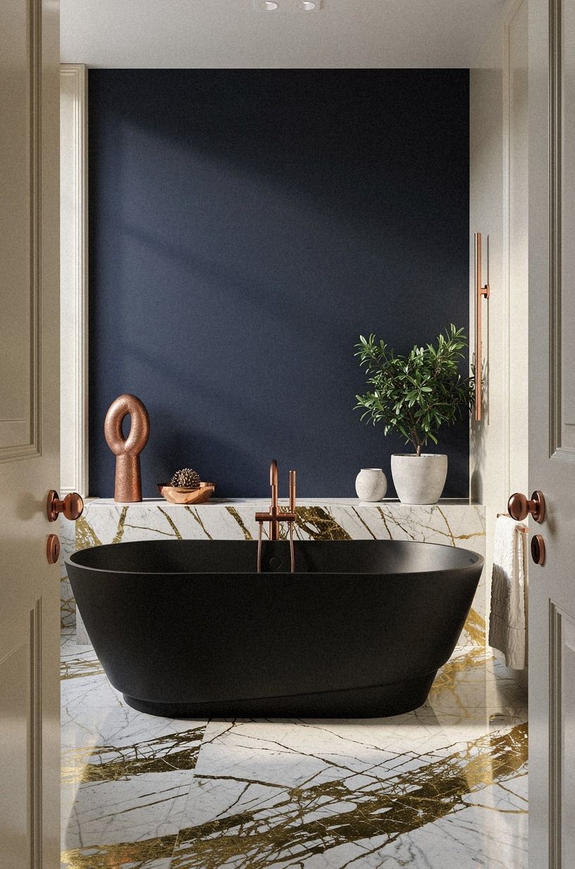 Choose black over another white tub