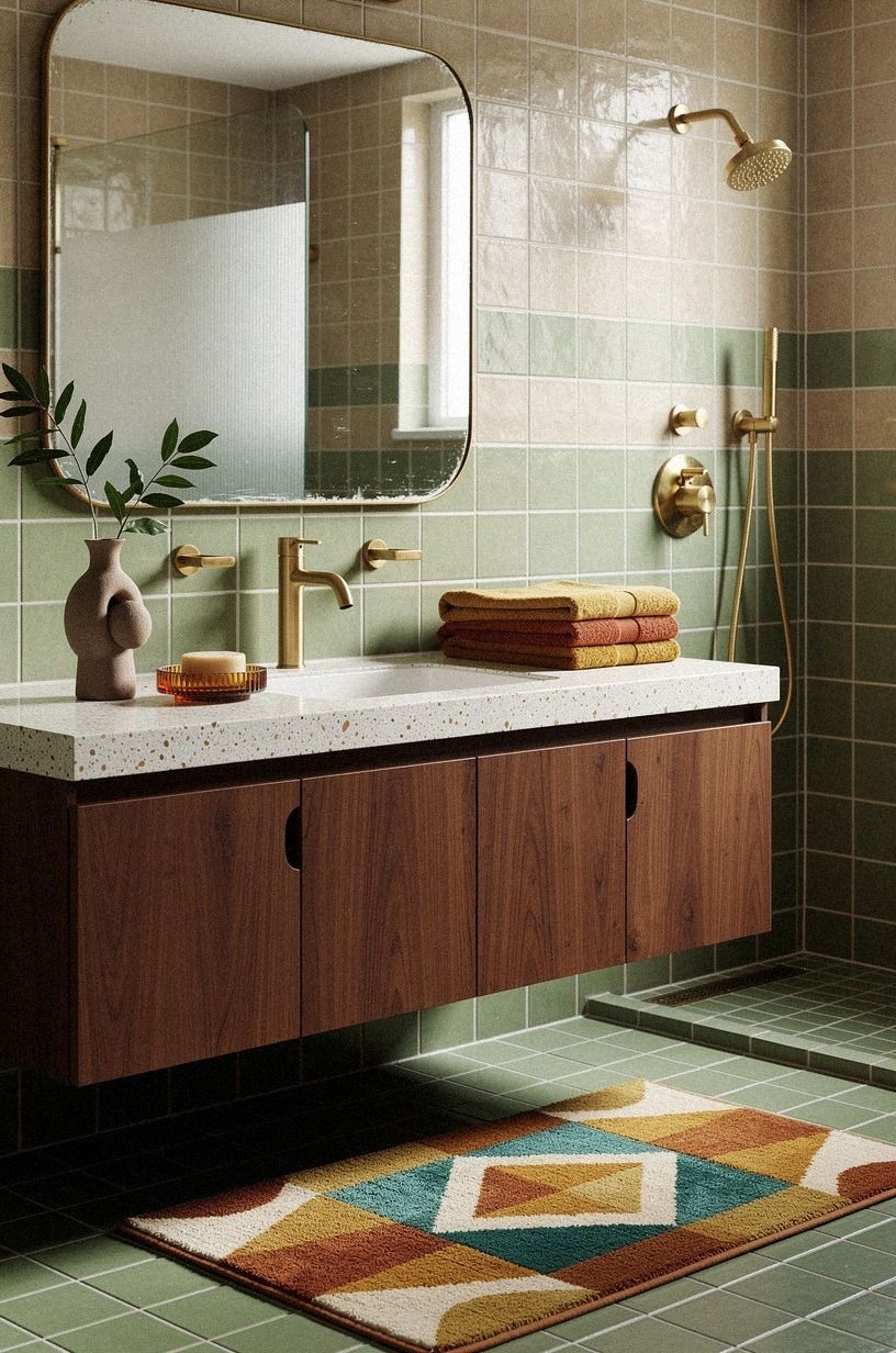 Replace the Plain Mat with a Graphic Vintage Runner