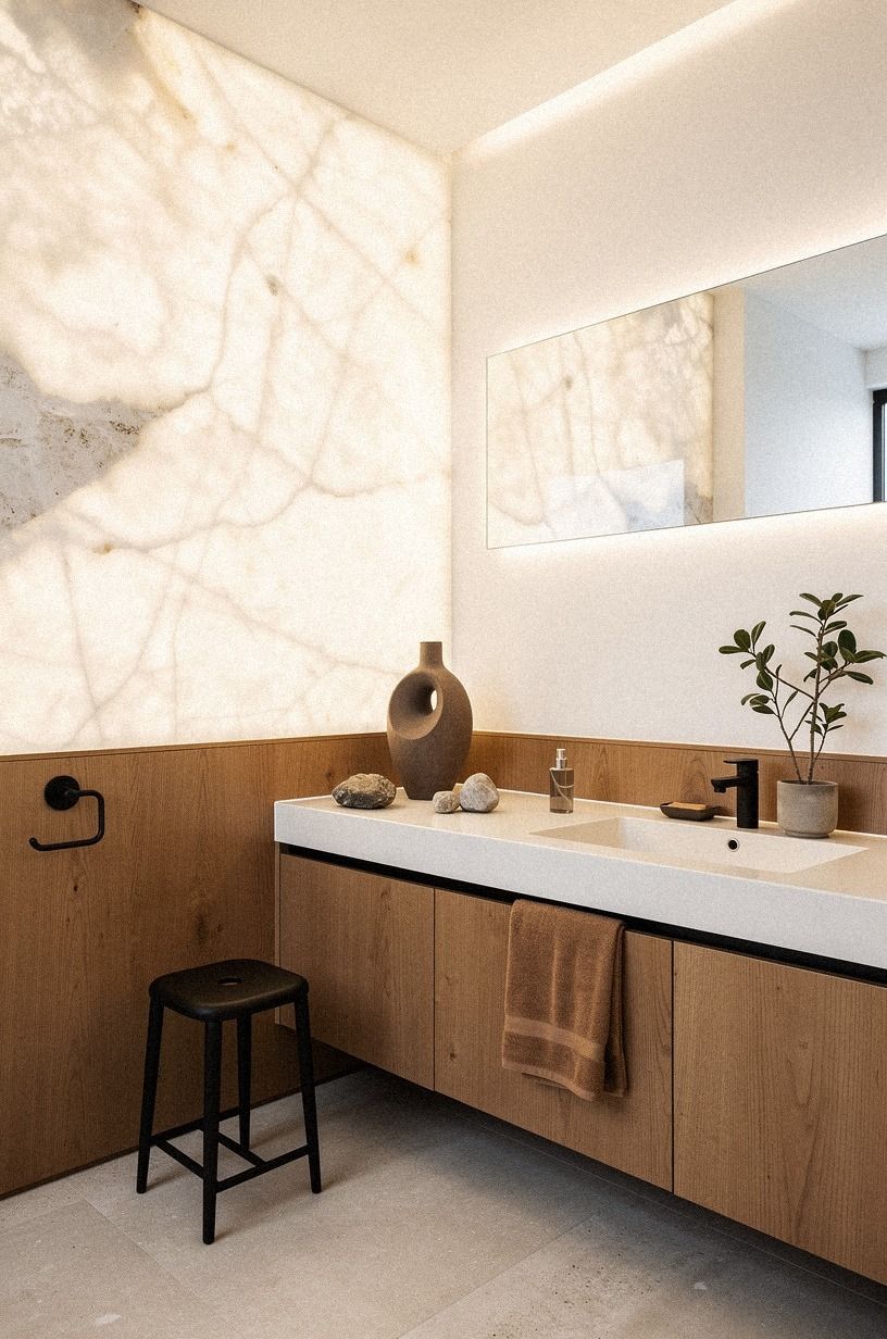 Matte Black and Warm Oak: Keep the Contrast Measured