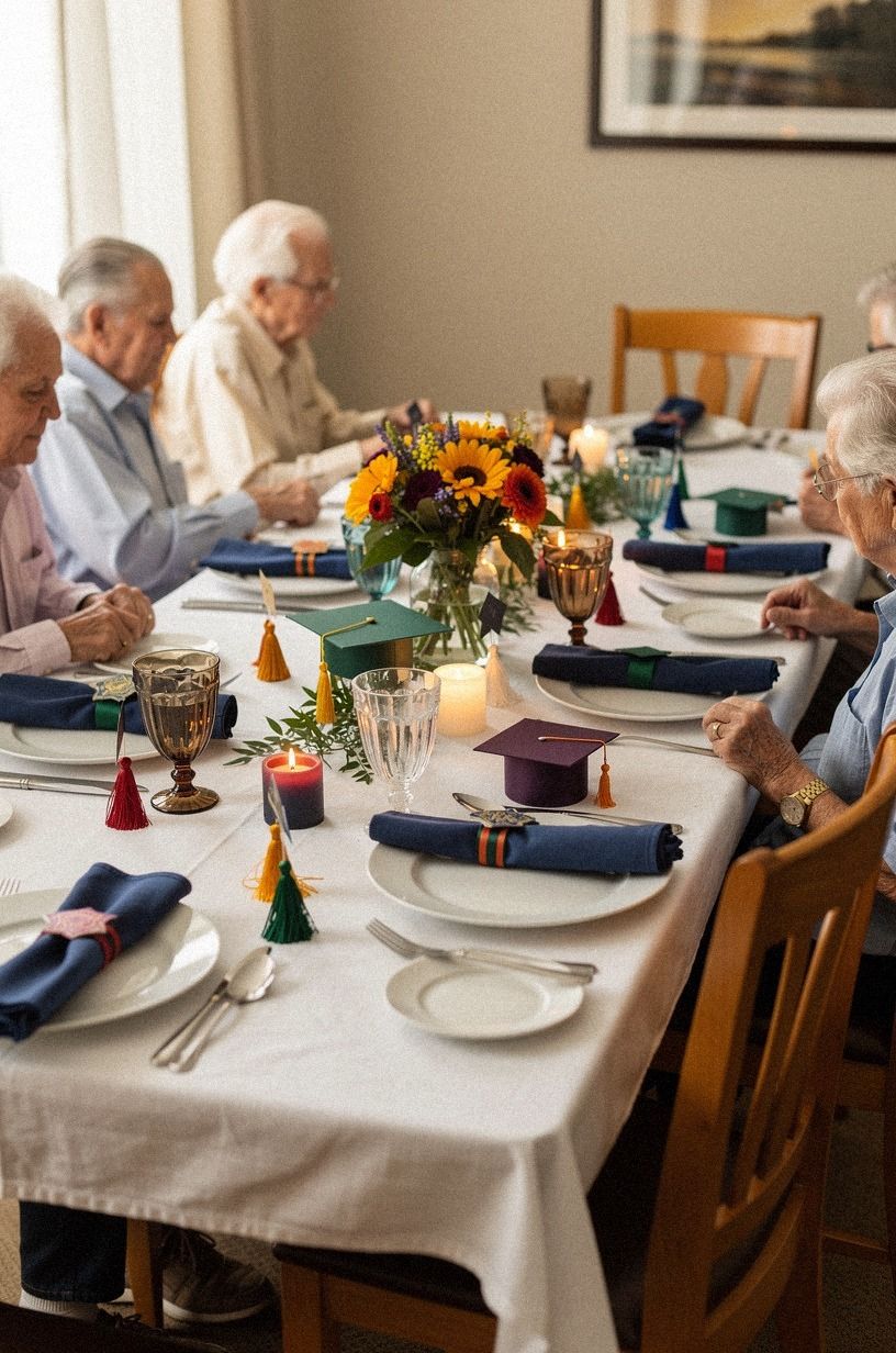 Set the Budget Before Building Senior Table Centerpieces