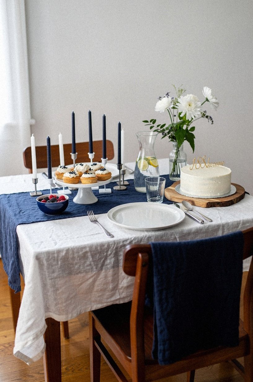 Layer a Welcome Table With At-Home 18th Birthday Ideas