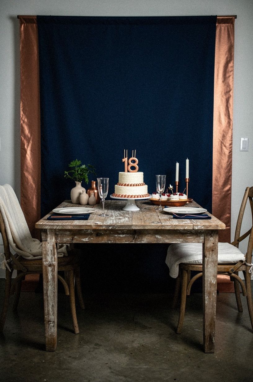 Two Colors, One Backdrop: Frame the Cake