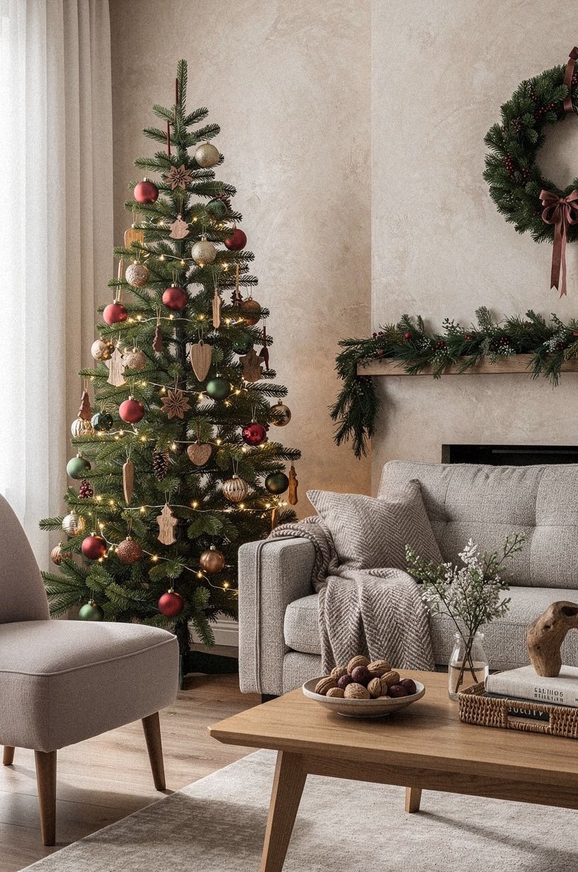 Can a Slim Apartment Tree Live Beside the Sofa?