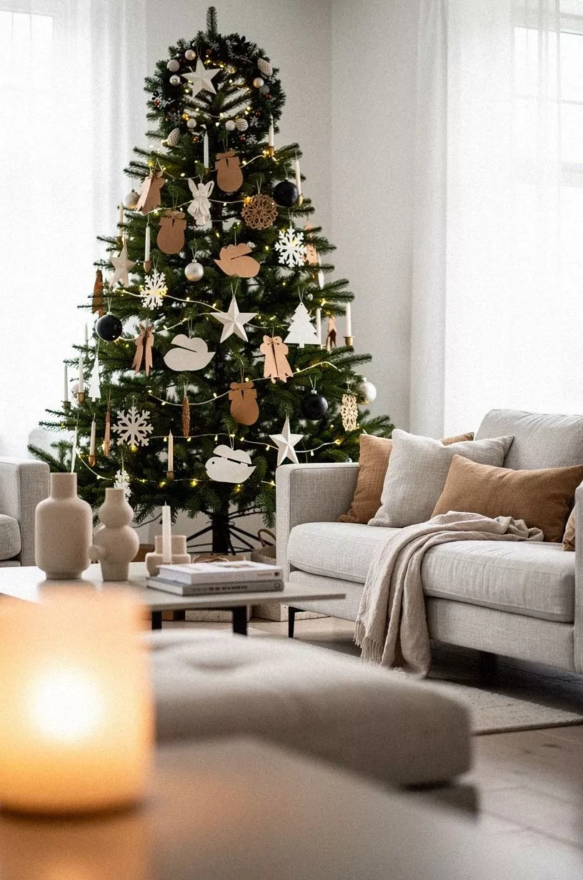 Swap Full-Size Ornaments for Paper Shapes