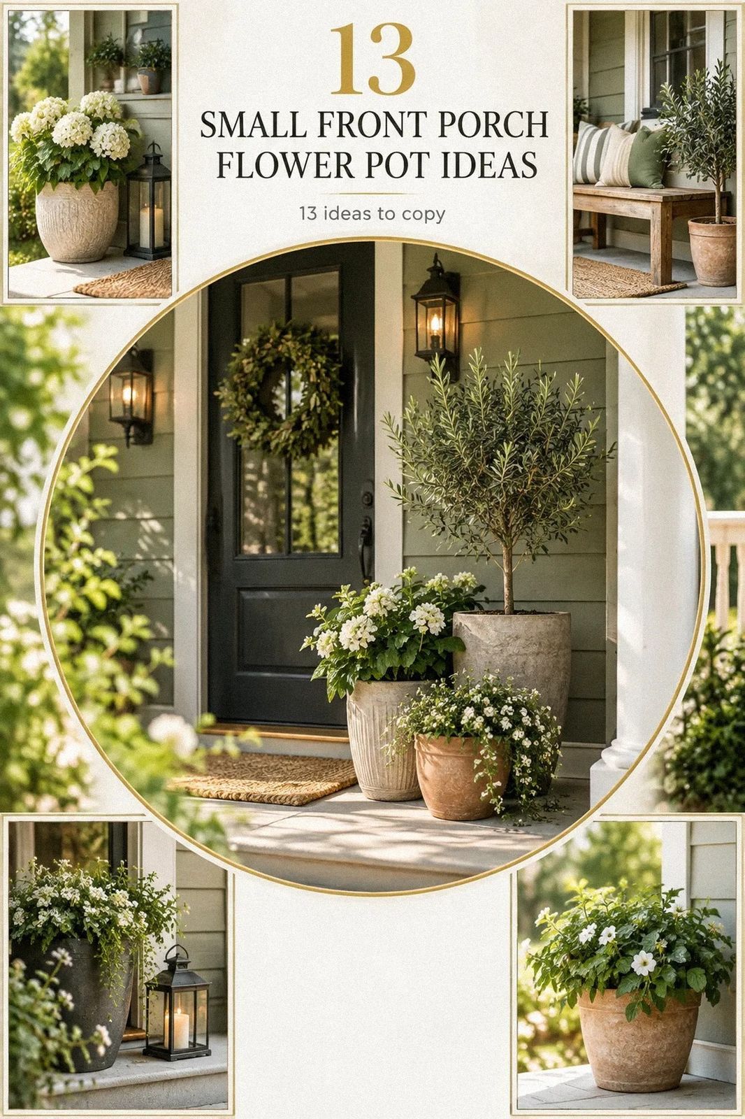 I Styled a Small Front Porch Flower Pot for a Lush Welcome, No Renovation Needed
