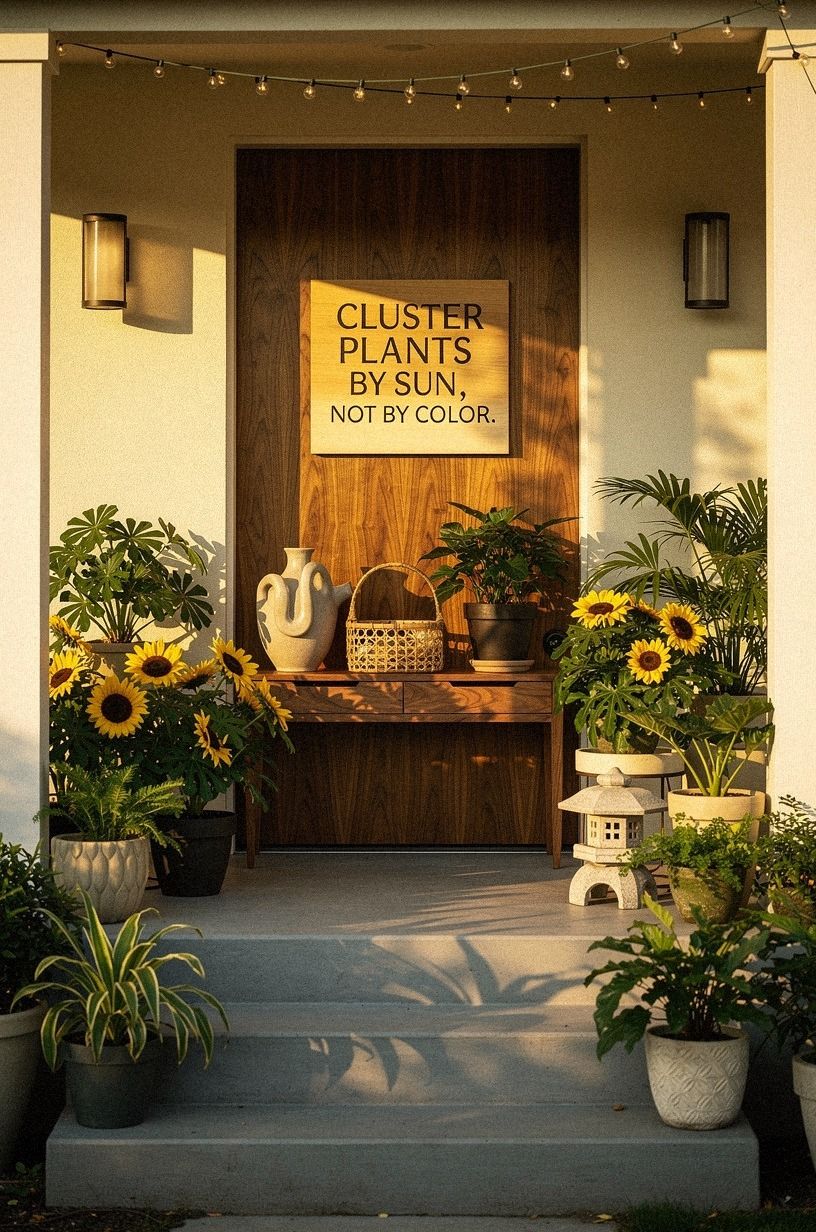 Cluster Plants by Sun, Not by Color