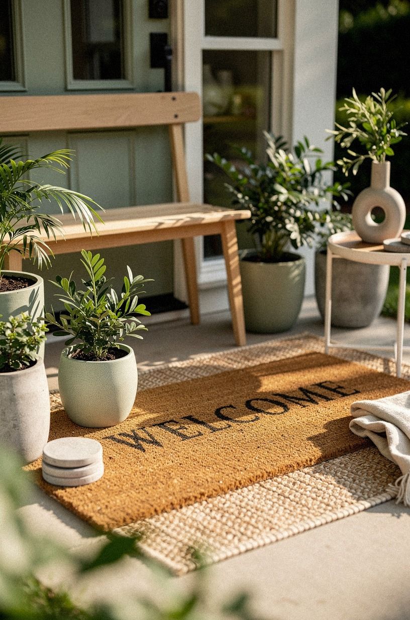 Frame the Mat With Front Patio Plant Ideas