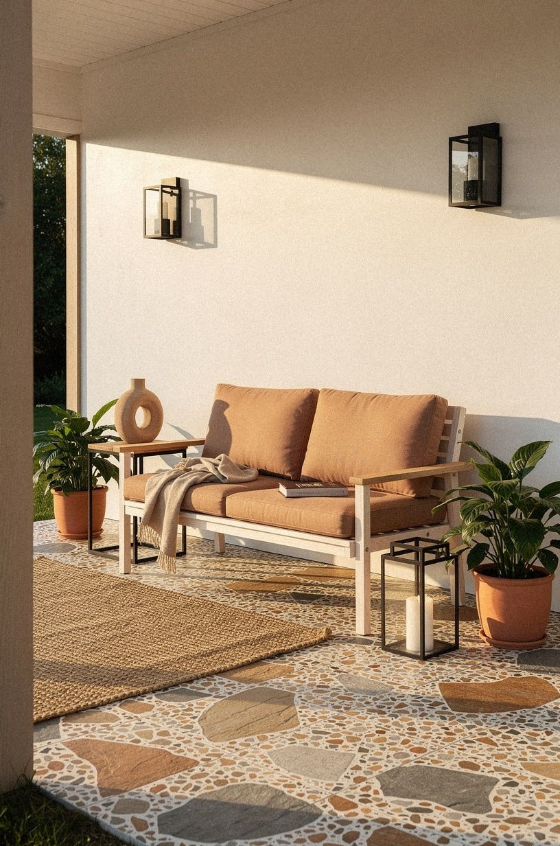 Mix Terracotta With White Oak