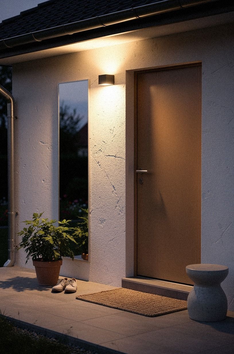 Float a Mirror Near the Door for Reflected Light