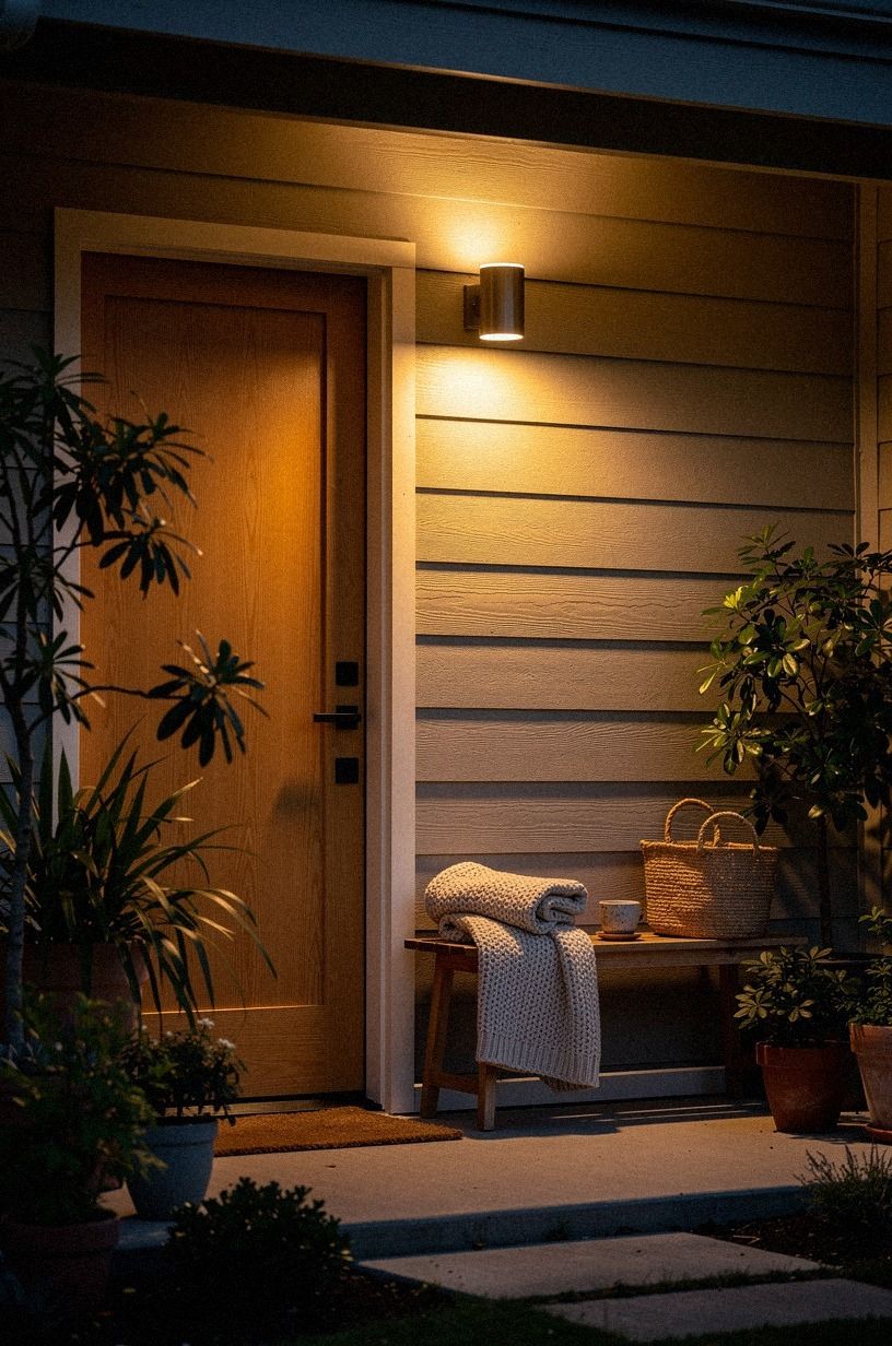 Use a Solar Shade Light Over the House Number