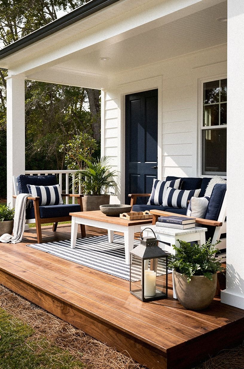 Use The Two-Wood Rule for Raised Porch Ideas