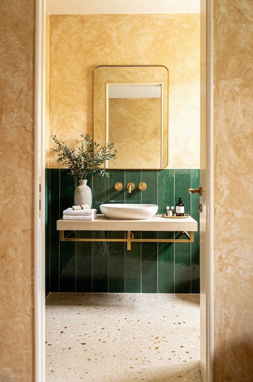 Paint the walls in a warm Mediterranean color wash