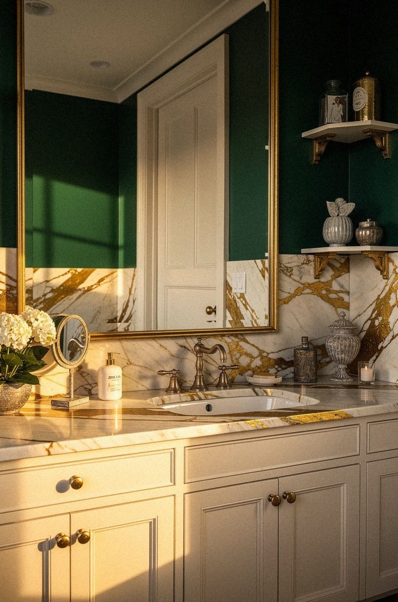 Swap bright chrome for aged metal