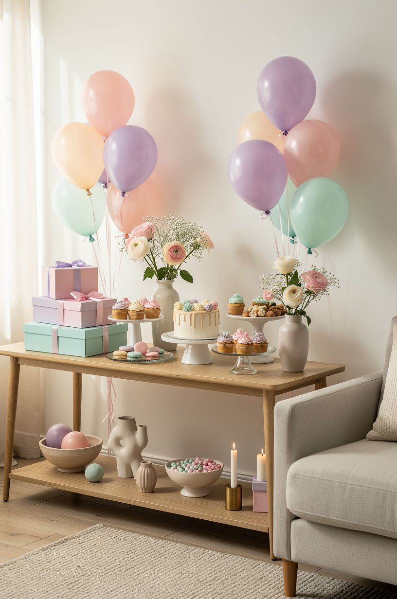 Choose a Calm Palette for Sweet 16 Set Up Ideas