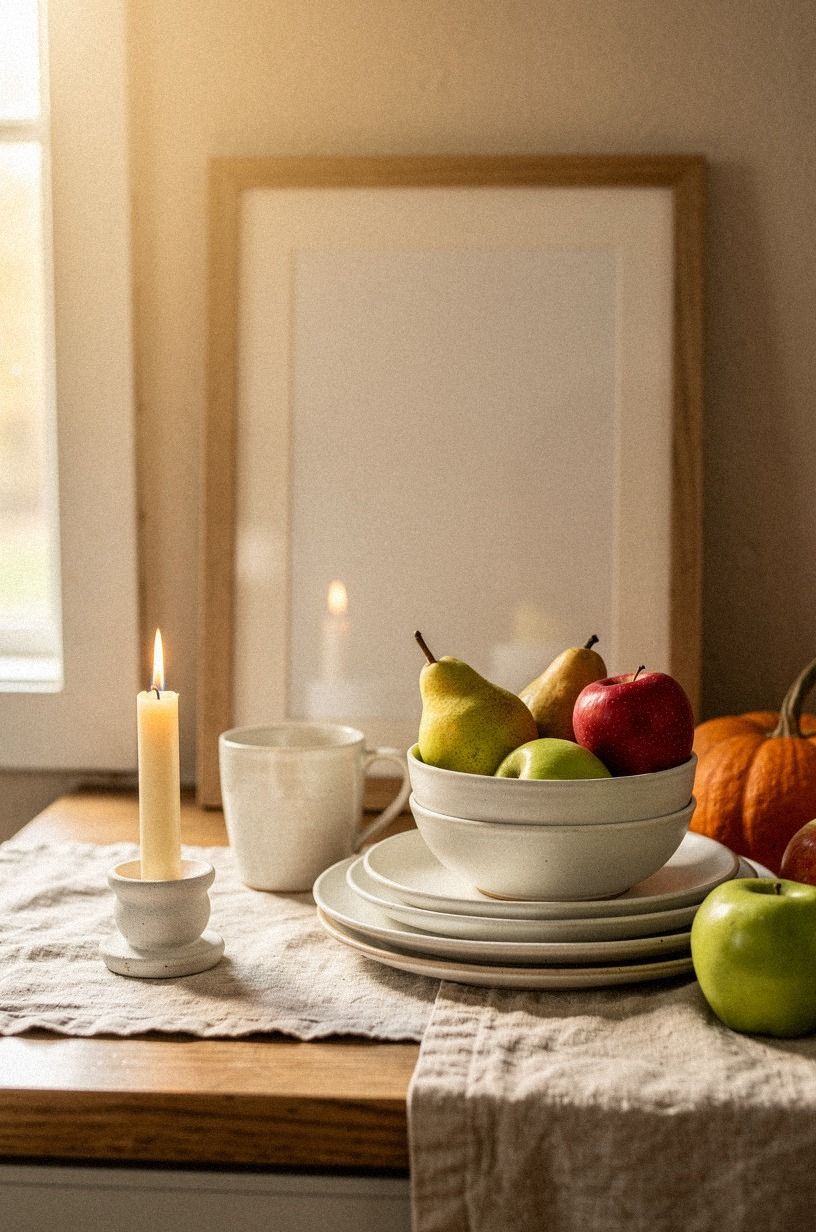 Frame a Thanksgiving Food List Printable by the Kitchen