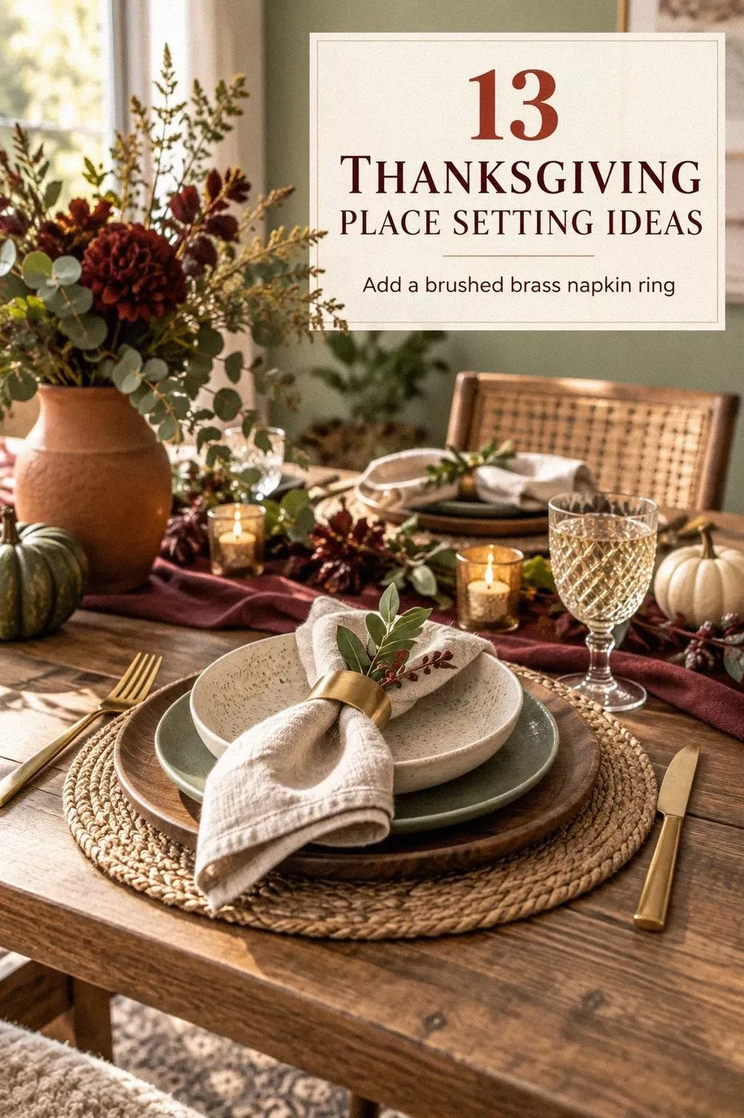 13 Thanksgiving Place Setting Ideas Your Guests Will Remember Long After Dinner