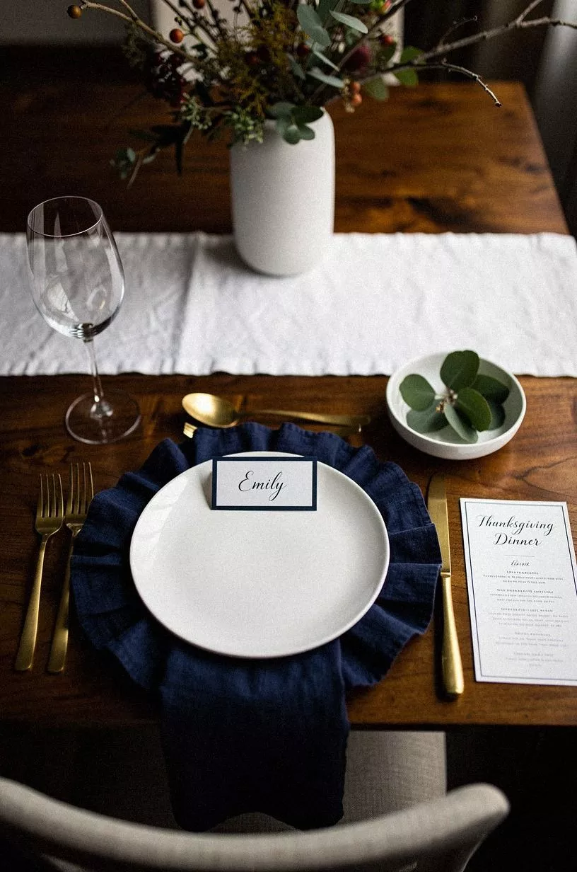 Frame the Plate with a Folded Linen Halo