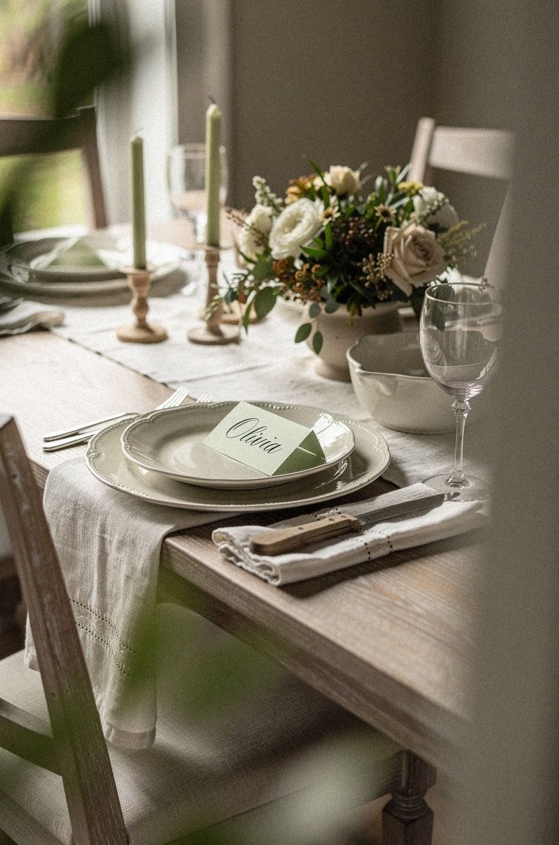 Layer the Three-Height Thanksgiving Place Setting