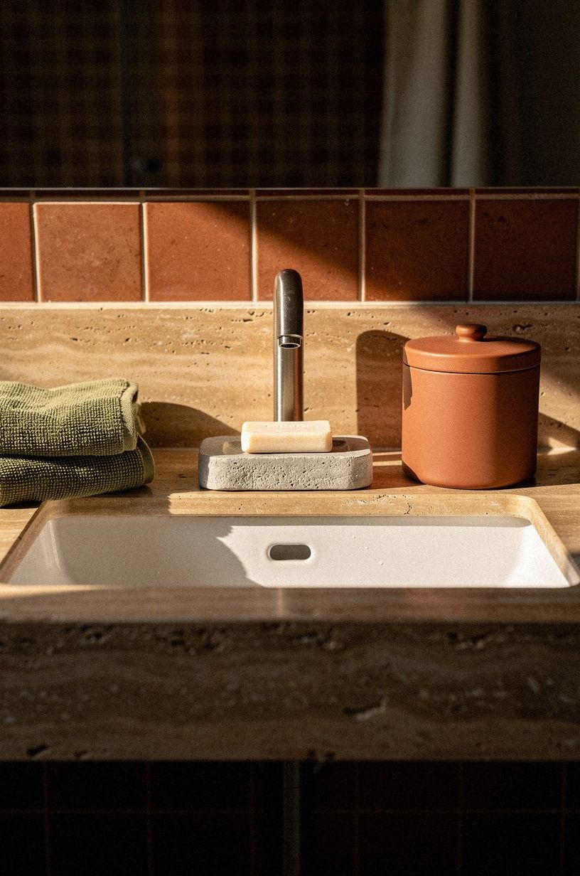 Style the Sink With Three Useful Objects