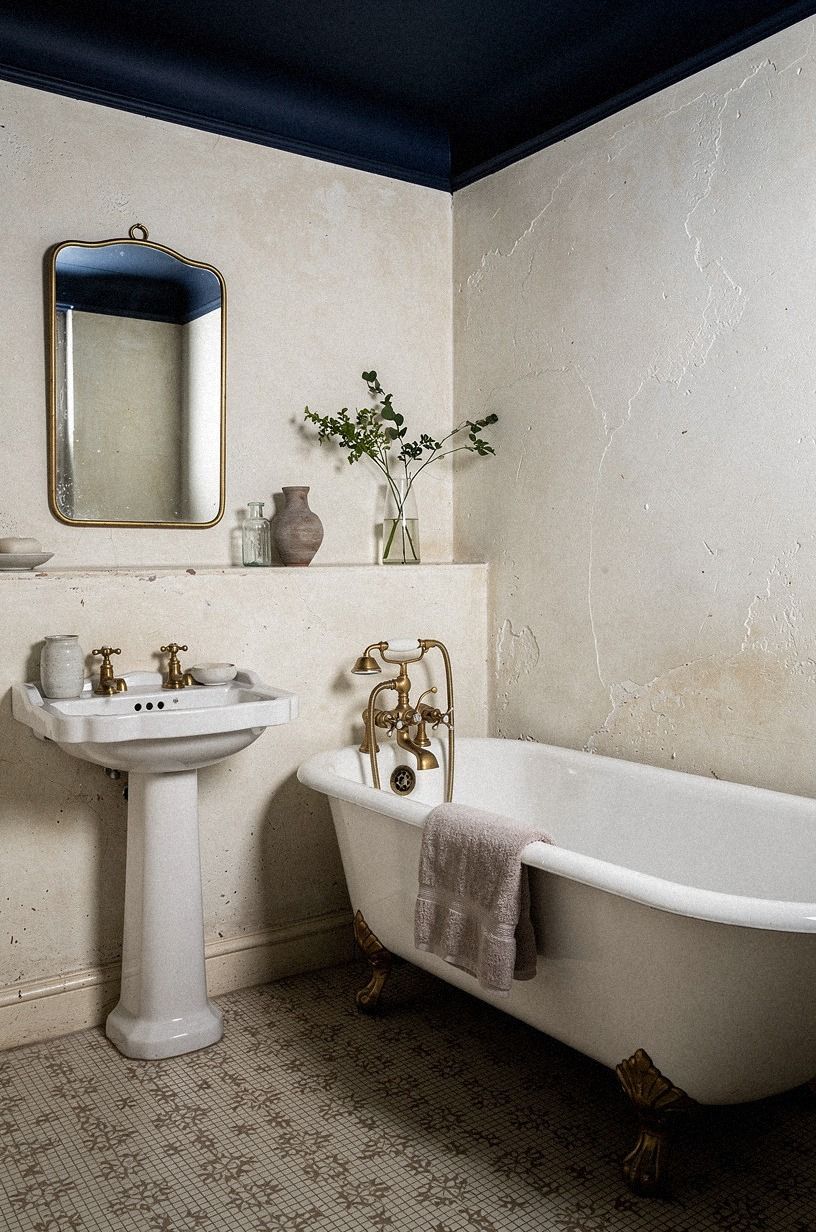 19 Ways to Make a Vintage Blue Bathroom Feel Charming, Not Dated