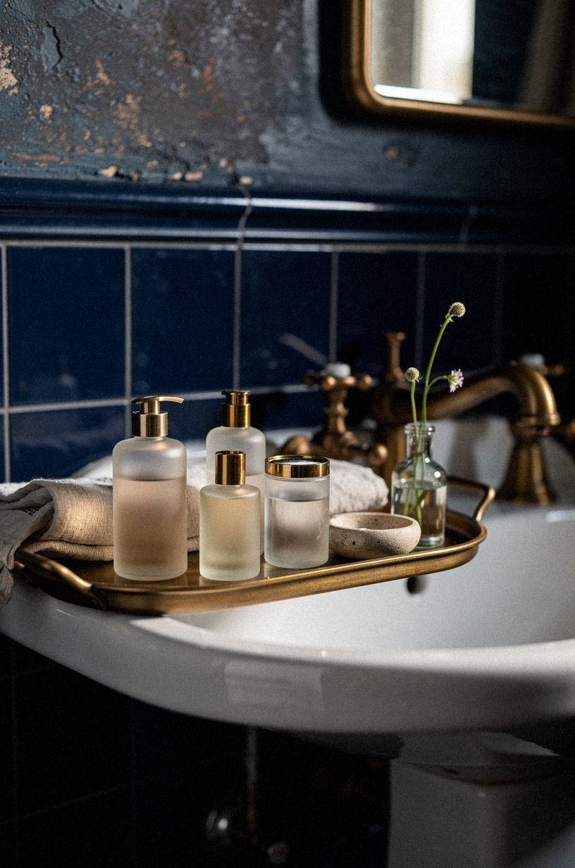 Style a tray instead of filling every surface