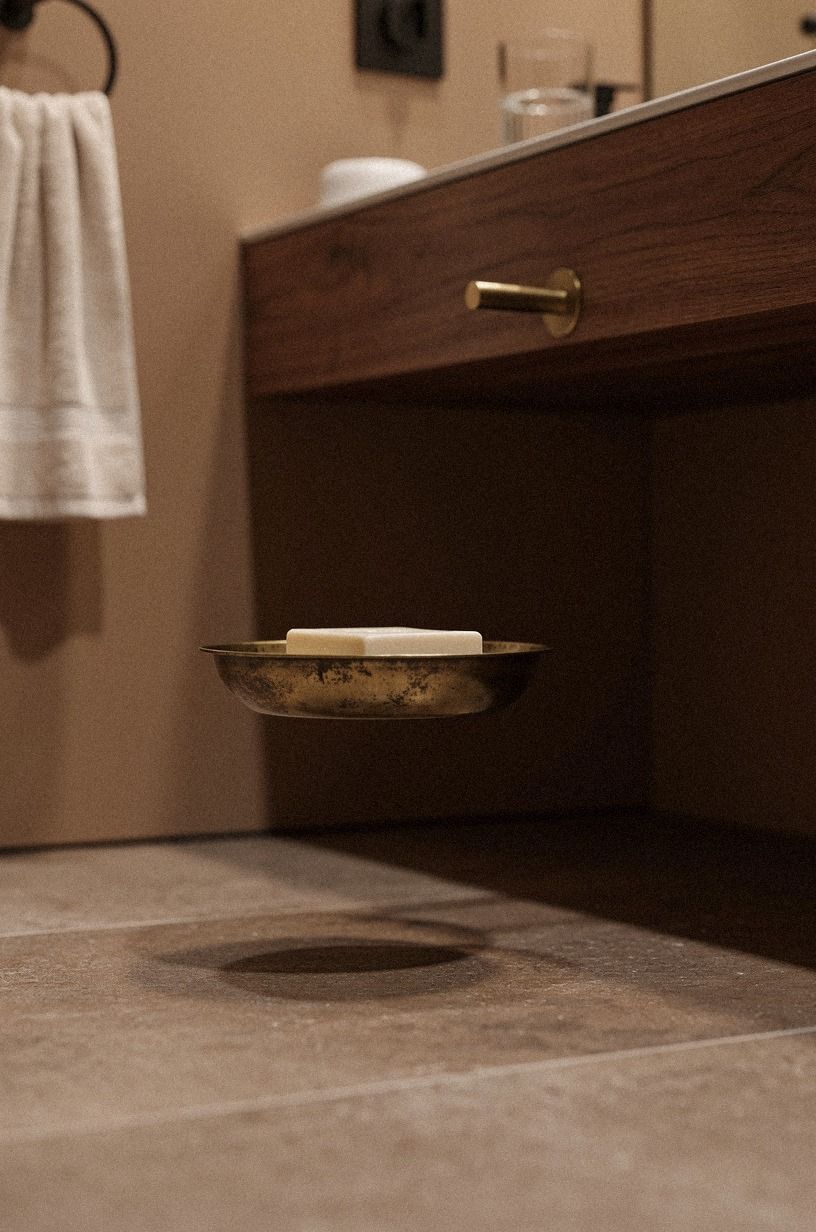 Float a slim vanity for more visual floor