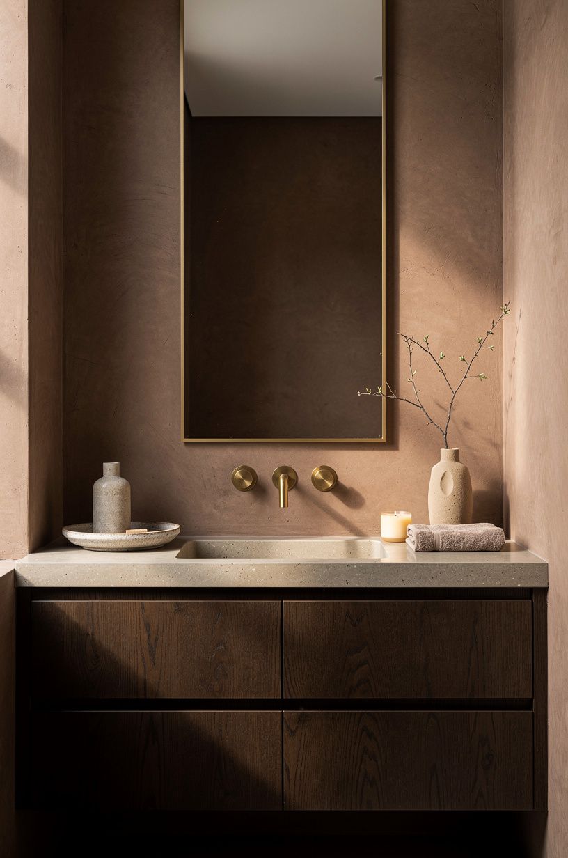 Mix warm metals without making the room noisy