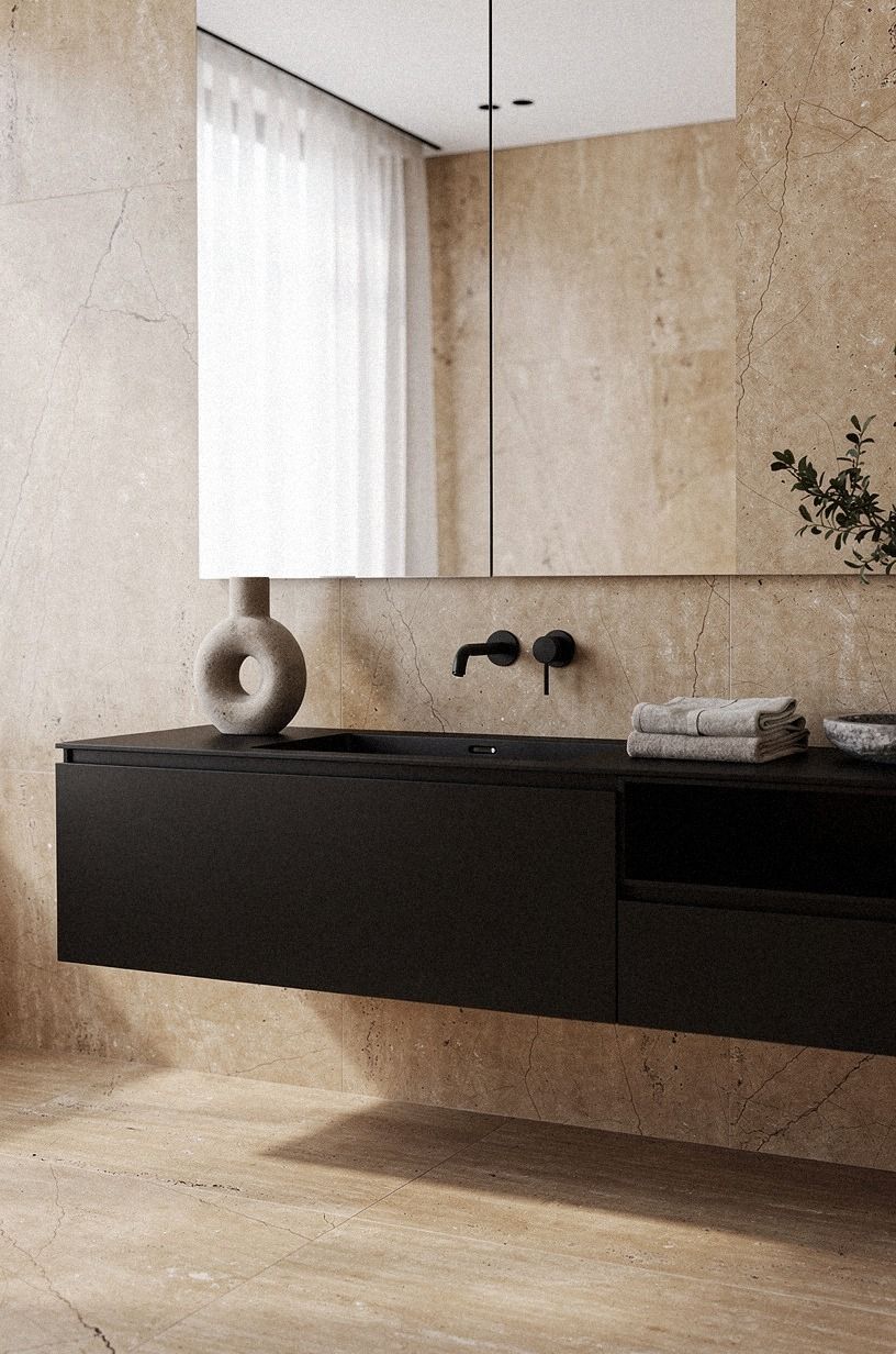 Swap a black tub for a black faucet