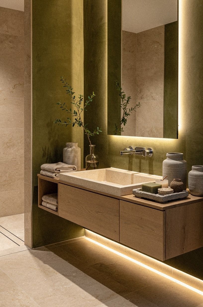 Choose a Floating Vanity, Not a Bulky Cabinet