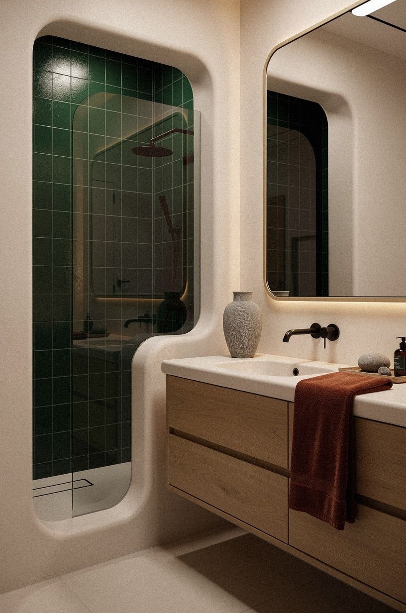 Keep the Shower Footprint and Soften the Edges