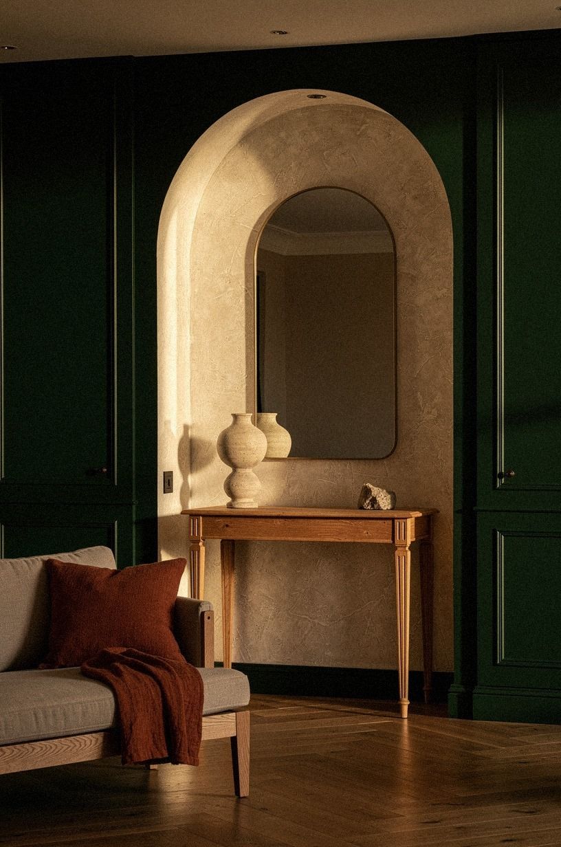 Let the Arched Nook Carry the Whole Room