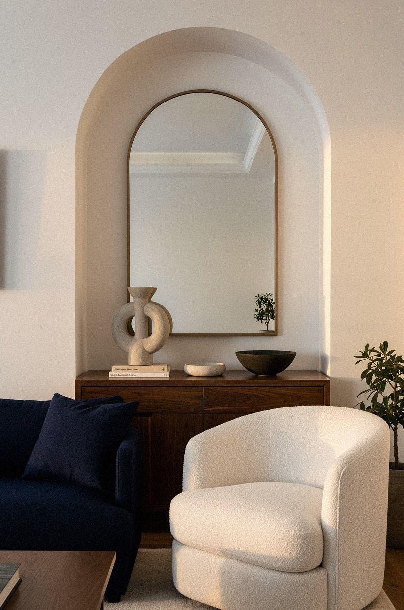 Paint the Arch with Benjamin Moore White Dove