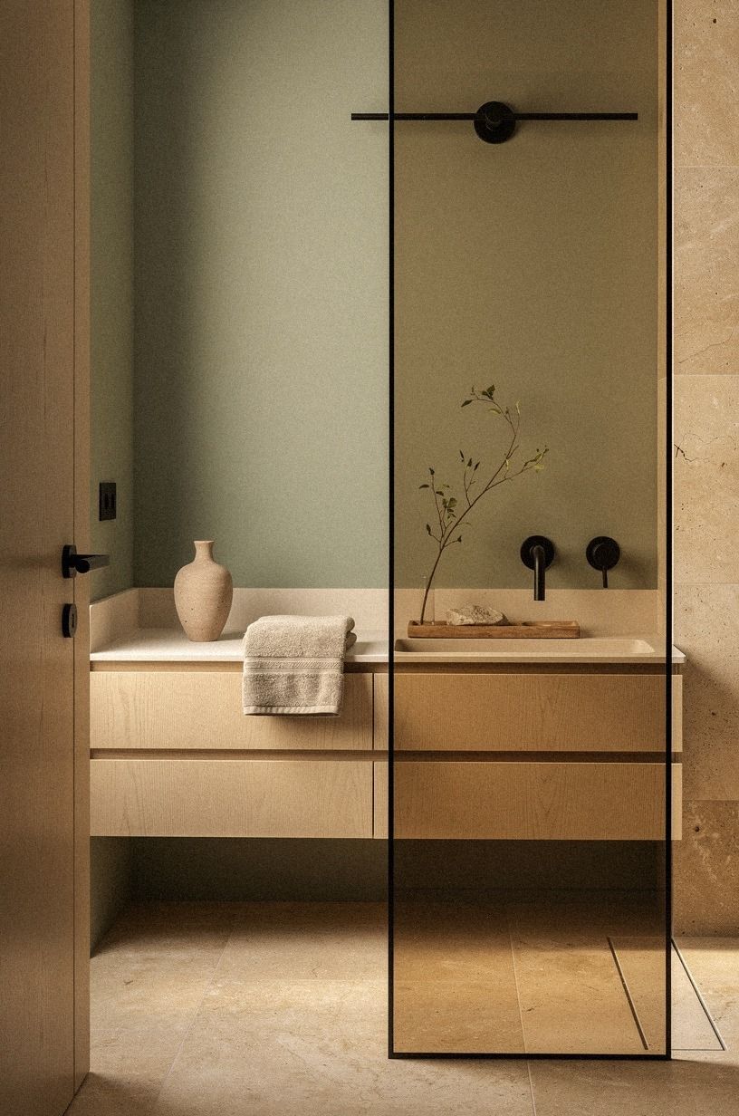 Finish with the right black bathroom details