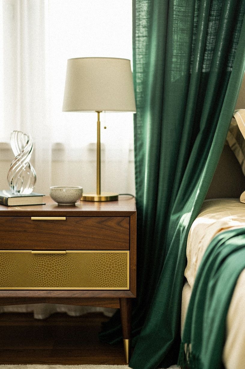 Hang Linen Drapes for a Softer Winter Bedroom